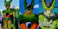 From left to right, Cell's Imperfect, Semi-Perfect, and Perfect forms. (Image via Toei Animation)